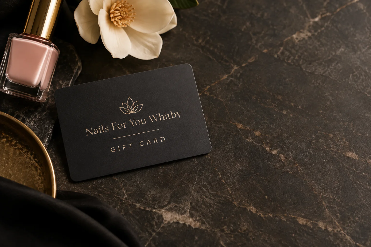 Nails For You Whitby gift card presentation