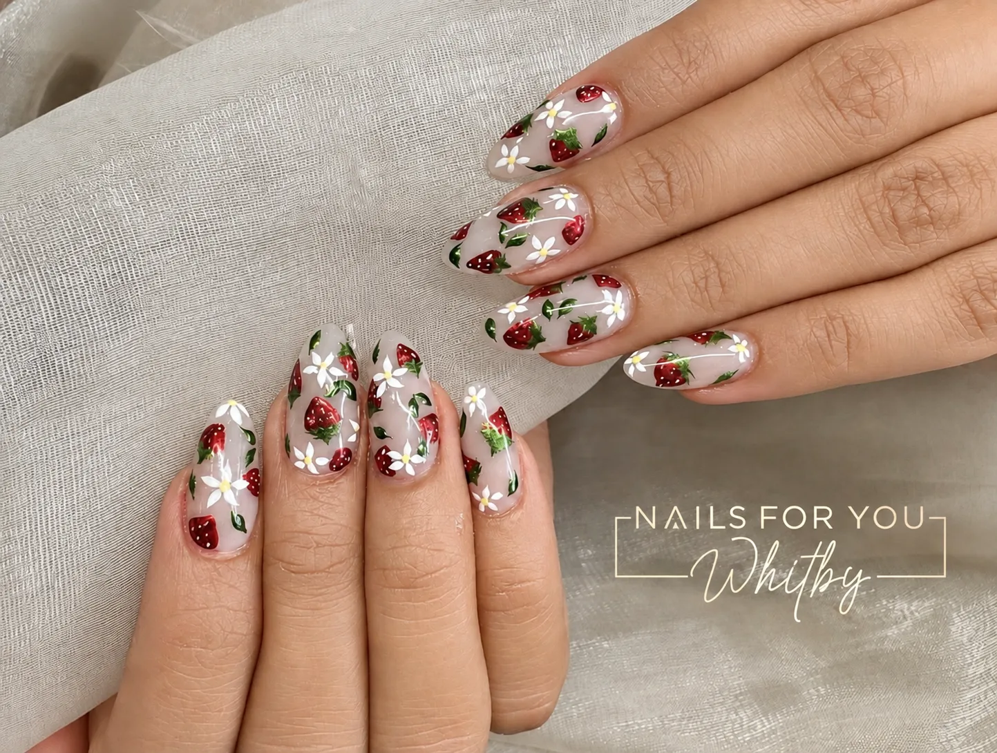 Decorative manicure by Nails For You Whitby
